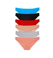 6 adet Süper Eko Set Likralı Kadın Slip Külot