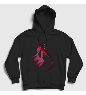 Presmono Unisex Siyah Zero Two V3 Darling In The Franxx Kapüşonlu Sweatshirt 483323tt