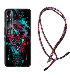 Tecno Spark 6 6 Go 8C 8 Pro 7 7 Pro Kılıf Boyun Asklı Rasta Silikon Down 1719