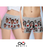 BK Gift Çiftlere Özel Karikatürlü 2’li Boxer Seti, Sevgililer Günü Hediyesi, Yıl Dönümü Hediyesi, Doğum Günü Hediyesi