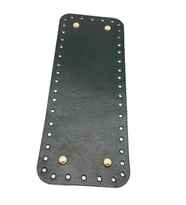 Angel Çanta Aksesuar Gerçek Deri Siyah 30X12 cm Dikdörtgen Light Gold Metalli Çanta Tabanı