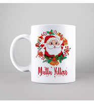 Mutlu Yıllar & Merry Christmas & Yılbaşı & Noel Baba Tasarımlı Kupa