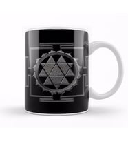 Sri Yantra Sri Chakra Kupa Bardak Porselen