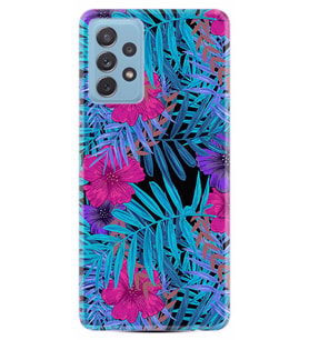 Kılıfland Samsung Galaxy A72 Kılıf Silikon Resimli Kapak Colorful Forest Stok 424