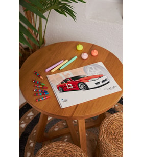 Okul Öncesi Arabalı 12 Adet Küçük Boy 15 yapraklı Karton Kapaklı Resim Defteri 17x24cm