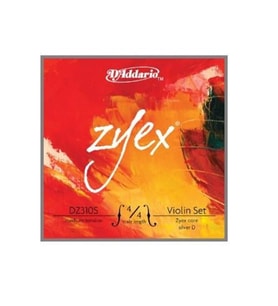 D'Addario DZ310S Zyex Keman Tel Seti (4/4)  Gümüş Sarımlı Re (D) Teli ile Güçlü Projeksiyon Zengin Tonal Derinlik ve Üstün Yay Tepkisi