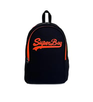 Superbag Sırt Çantası Siyah-fosforlu Portakal Seyahat Kurs Okul Günlük Kullanım (Siyah - Turuncu)