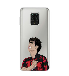 Xiaomi Redmi Note 9S - Redmi Note 9 PRO Uyumlu Kaka Leite Futbol Tasarımlı Şeffaf Telefon Kılıfı