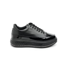 Günlük Hakiki Deri Erkek Sneaker (Siyah)