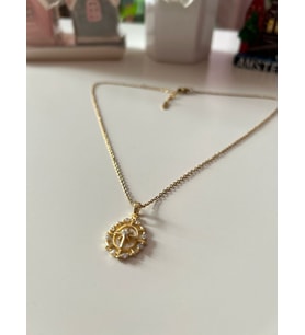 İpekis Zirkon Taşlı Kuzey Yıldızı Kolye - Paslanmaz Çelik (Gold 2)