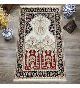 Dijital Baskılı, Yıkanabilir, Yumuşak Dokulu Çocuk ve Yetişkin SECCADE 65x115 cm  S-DOT-sc11