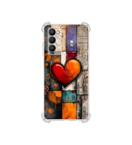 PrintiFy Tecno Camon 18 ile Uyumlu Düşlerin Dansı Serisi Zamanın Kalbi Tasarımlı Uv Baskılı Köşe Korumalı Antişok Kılıf