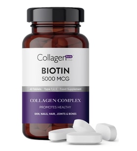 Collagen Forte Platinum Premium Biotin 5000mcg Collagen Complex 1500mg X 60 Tablet