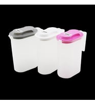 Ölçekli Şeffaf Plastik Sürahi 1500 ml Renkli Kapak
