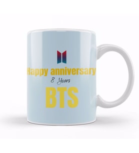 Happy 8 Years To Bts Army Gift Merch Kupa Bardak Porselen