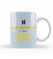 Happy 8 Years To Bts Army Gift Merch Kupa Bardak Porselen