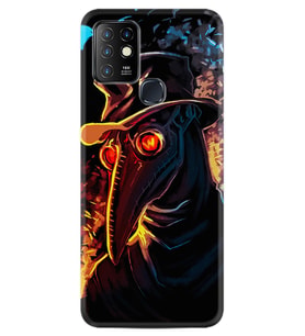 INFINIX Hot 8 9 10 11S Hot 10 Play 10T Kılıf Desemli Silikon Karga 1616