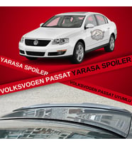 Volkswagen Passat B6 - B7 - B8 Type 2006 - 2020 Uyumlu Bagaj Üstü Yarasa Spoiler Piano Black