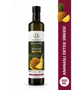 Diyarından Ananaslı Detox Sirkesi 500 ml Doğal Fermente Katkısız Ananas Aromalı Sirke