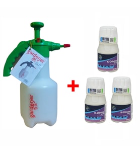 3 Adet Bayer K-Othrine Sc50 50Ml Tahtakurusu, Pİre İlacı Ve 1,5Lt Gardener Basınçlı İlaçlama Pompası