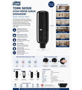 Tork Siyah Köpük Sabun Dispanseri 561508