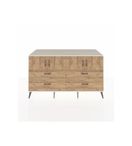 Kronos Konsol 2 Raflı 4 Çekmeceli 4 Kapaklı 176x59x99 Aytaşı-Çam