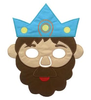 Kral Figür  Maske (Bej)