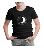 Full Sun Half Moon Siyah Çocuk Tshirt