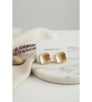Northcity 316L Çelik Gold Renk Ters Bombe Model Küpe 5886