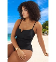 Konforlu Modern Büyük Beden Mayo Plus Size Klora Dayanıklı UV Korumalı Hızlı Kuruyan