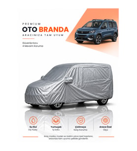 PEUGEOT RİFTER K9 MAKYAJLI CAMLI (2024-2026) KOMBİ Uyumlu Araba Brandası Oto Branda Araba Örtüsü