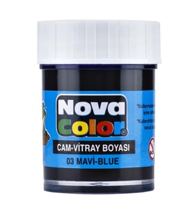 Nova Color Cam Boyası Mavi 30 cc 2 adet