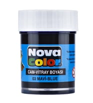Nova Color Cam Boyası Mavi 30 cc 2 adet
