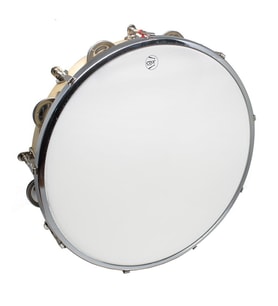 Cox LTH10-8 Cam Derili Tef - 10" (Orta Seviye - Perküsyon Aksesuarı)  Şeffaf Sentetik Deri, Çift Sıra Zil Dizilimi, Neme Dayanıklı Yapı ve Güçlü Ses Projeksiyonu  Ölçüler: 10 İnç (25 cm) Çap