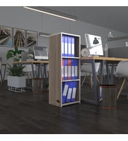 Kenzlife klasörlük raflı almakay crd 105*40*30 kitaplık ofis arkalıksız