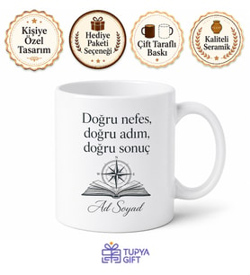 Öğrenci Koçuna Hediye YKS LGS Sınav Stresi Yönetimi Özel Tasarım Kupa Bardak