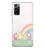 Samsung Galaxy S20 FE Uyumlu Teletubbies Desenli Şeffaf Telefon Kılıfı