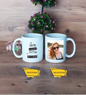 Arkadaşa Hediye Kupa Bardak Beyaz Fotoğraflı Doğum Günü Hediyesi