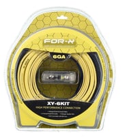 For-X Profesyonel Oto Anfi Kablo Seti Xy-6kıt 6ga (Siyah)
