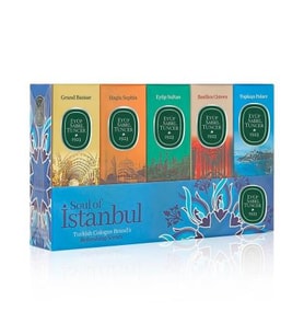 EST 16 ML SİLİNDİR CAM ŞİŞE KOLONYA 5 Lİ SET - SOUL OF İSTANBUL