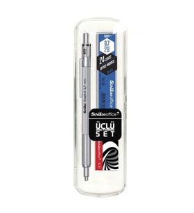 SCRIKSS GRAPH-X VERSATİL KALEM 3'LÜ SET 0.7MM SATEN GRİ