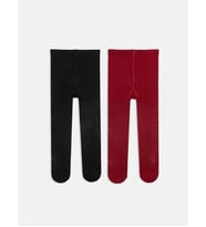LCW baby Bordo Kız Bebek Külotlu Çorap 2'li