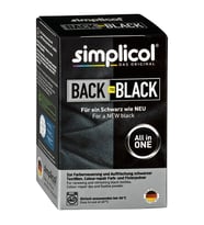Simplicol Konsantre Solmuş Siyah Kot Kanvas Keten pantolon, T-Shirt, kumaş boyası ve renk sabitleyici bir arada 400g