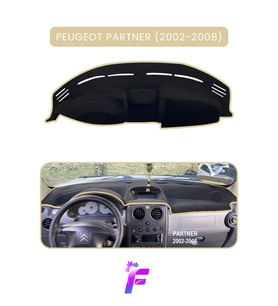 PEUGEOT PARTNER (2002-2008) Uyumlu Torpido Örtüsü Çatlama ve Isıya Karşı Tam Koruma A1