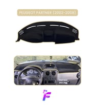 PEUGEOT PARTNER (2002-2008) Uyumlu Torpido Örtüsü Çatlama ve Isıya Karşı Tam Koruma A1
