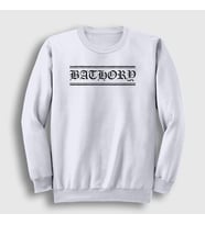 Presmono Unisex Beyaz Bathory Sweatshirt 16316tt (Beyaz)