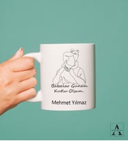 Kişiye Özel Babalar Günün Kutlu Olsun Tasarım Kupa
