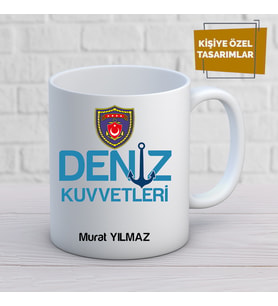 deniz kuvvetleri özel tasarım kupa bardak