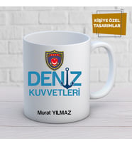 deniz kuvvetleri özel tasarım kupa bardak