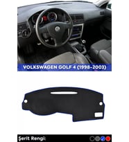 Volkswagen Golf 4 (1998-2003) 3d Torpido Koruma Kılıfı - Ön Göğüs Kaplama - Mavi Şerit